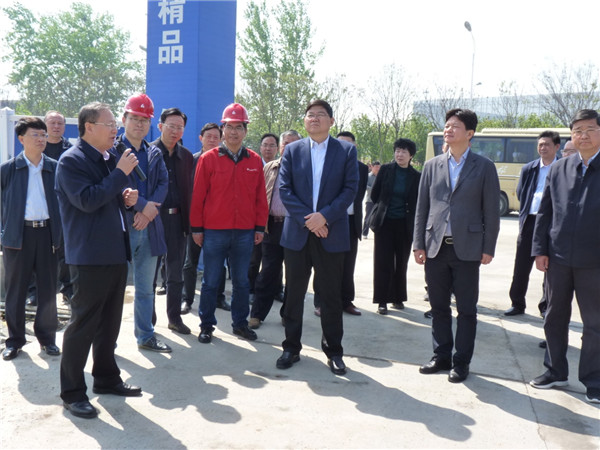 淮北市市长戴启远到淮北华孚绿尚小镇